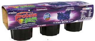 Protica Nutritional Research   Protein Gem Gelatin Snack 3 Pack Grape 