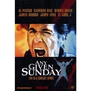  Any Given Sunday 1999 Original 27 X 40 Movie Poster 