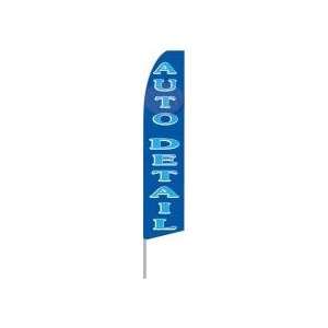  Auto Detailing Swooper Feather Flag Blue