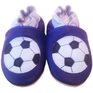  Tinys Soft Leather Baby Shoes   Football 0 6 Months Baby