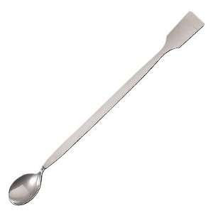 Spatula, lab spoon, 304SS, 12L, 5 mL, 1 1/2W spoon end, 1 3/16W 