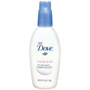  Dove Smooth & Soft Anti frizz Cream, 4 oz Pump (Pack of 6 