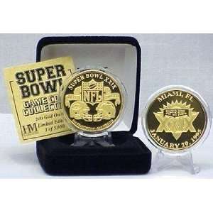 Super Bowl XXIX 24kt Gold Flip Coin