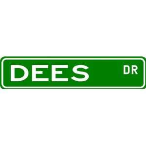 DEES Street Sign ~ Family Lastname Sign ~ Gameroom, Basement, Garage 