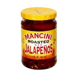 Mancini, Pepper Jlpeno Rstd Red, 12 OZ Grocery & Gourmet Food