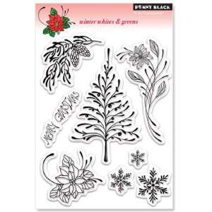  Winter Whites & Greens   Rubber Stamps