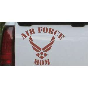 Air Force Mom Military Car Window Wall Laptop Decal Sticker    Brown 