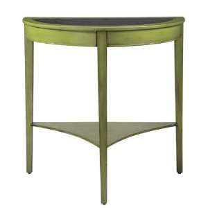  Half Round Moon Shaped Hall Entry Table Anitque Distressed 