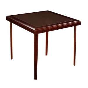  Linon 01845ESP 01 AS U Square Folding Table in Rich 