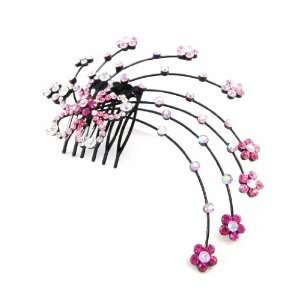  Comb swarovski Sissi pink. Jewelry