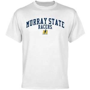  Murray State Racers Team Arch T Shirt   White Sports 