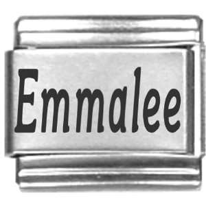  Emmalee Laser Name Italian Charm Link Jewelry