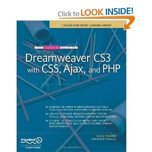   Essential Guide to Dreamweaver CS3 with CSS, Ajax, and PHP [Paperback