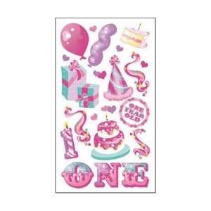  Sticko Classic Stickers One Year Old Girl Foil SP OCC17; 6 