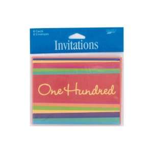  Bulk Pack of 72   100 Hundred striped party invitations 