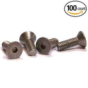 80 X 3/16 Flat Socket Cap Screws / Coarse / Alloy Steel / Black 