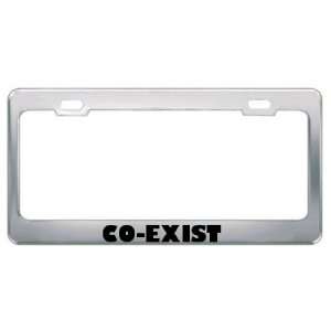  Co Exist Metal License Plate Frame Tag Holder Automotive