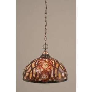 Any Chain Hung Pendant with 15 Persian Nites Tiffany Glass Shade 