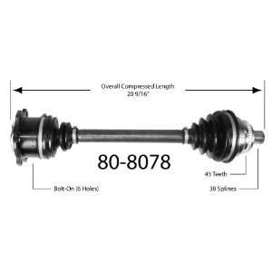  Empi 80 8078 CV Joint Half Shaft Assembly Automotive