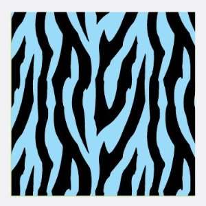 ZEBRA STRIPES PATTERN Light Blue and Black Craft Vinyl Decal Sheets 6 
