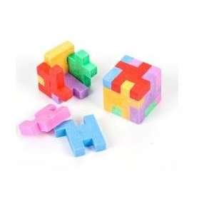  Puzzle Cube Eraser 1.1 x 1.1 (1 Dozen) Toys & Games
