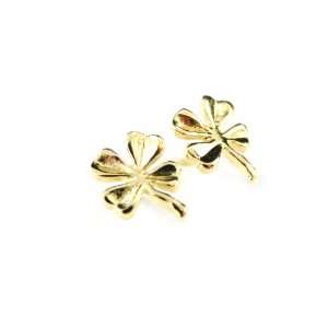  Earrings Trèfles A 4 Feuilles plated gold. Jewelry
