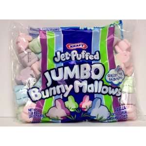 Kraft Jet Puffed Jumbo Size Easter Bunny Mallows Vanilla Marshmallows 