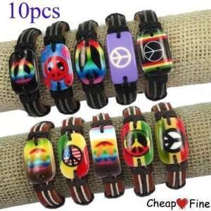   Leather Bracelet (Item No. 10, Second Row, in Pic) 