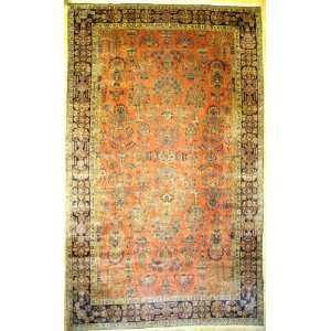  10x16 Hand Knotted Kashan Persian Rug   101x166