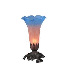  Meyda Tiffany 11311 Buffet   Table Lamp, Pink/Blue