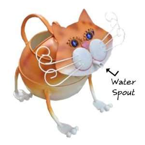   Cat Watering Can Sculpture Fully Functional Patio, Lawn & Garden