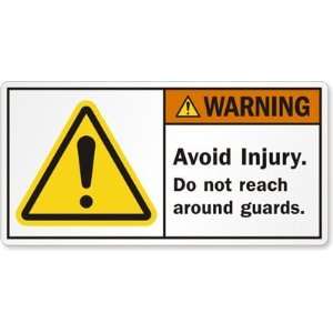  Avoid Injury. Do not reach around guards. Paper Labels, 3 