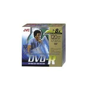  JVC VDR47EU10 10 Pack 120min DVD R with Cases Electronics