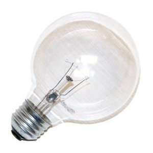 Bulbrite 25G25CL2 25W G25 Globe 120V Medium Base Light Bulb, Clear