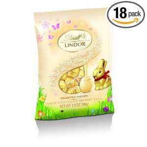 Lindt Lindor Mini Eggs White Chocolate, 3.5 Ounce (Pack of 18)  