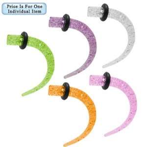  Acrylic Glitter Ear Stretchers (6 Gauge)   13120 Jewelry