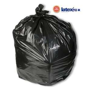 Low Density, Black Garbage Bag or Hamper Liner,30X36, 0.6 MIL,20 30 