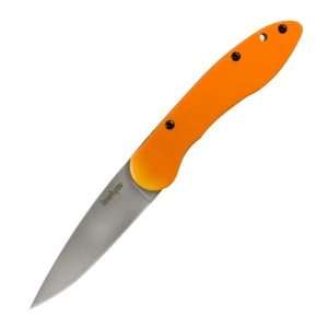  Kershaw Knives OD 1, Orange G 10 & Stainless Handle, Plain 