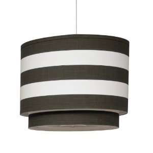  Oilo   Striped Brown Double Decker Cylinder Light