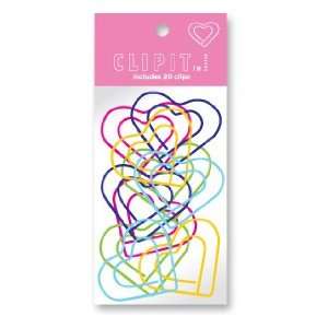  Heart Paper Clips   Double Pack of 40