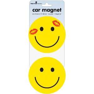  Car Magnet Smiley Faces (MCAR 1008E)