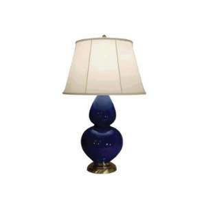 Robert Abbey 1783 Double Gourd   Table Lamp, Antique Brass Finish with 