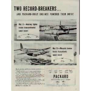  Two Record Breakers  and Packard Built Engines Powered 