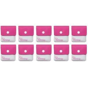  Box of Ten My Ashtray Pink and White Pocket Ashtrays 