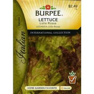   Italian   Lettuce, Leaf Lolla Rossa Seed Packet Patio, Lawn & Garden