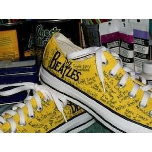  Converse Hand Painted All Star Beatles Custom Canvas 