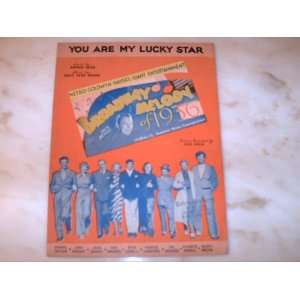  You Are My Lucky Star   Broadway Melody of 1936 Sheet Music 