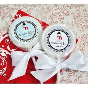  A Winter Holiday Personalized Lollipop Favors Health 