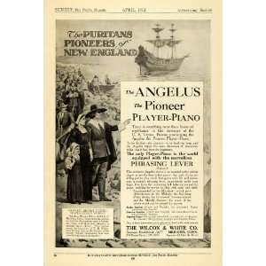  1913 Ad Angelus Pioneer Models Antique Piano Player 