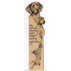  German Shorthaired Pointer Laser Engraved Dog Bookmark 